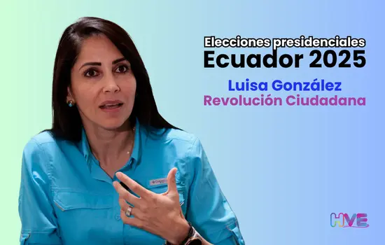 Luisa González - Revolución Ciudadana Elecciones presidenciales Ecuador 2025