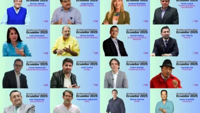 Quiénes son los candidadtos presidenciales Ecuador 2025